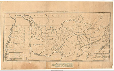1795 Map of Tennessee