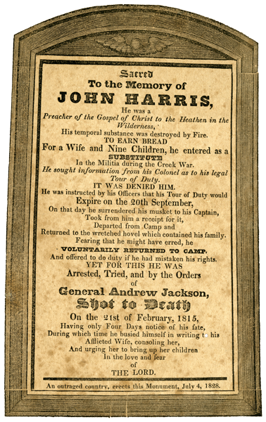 Coffin handbill