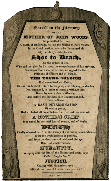 Coffin handbill