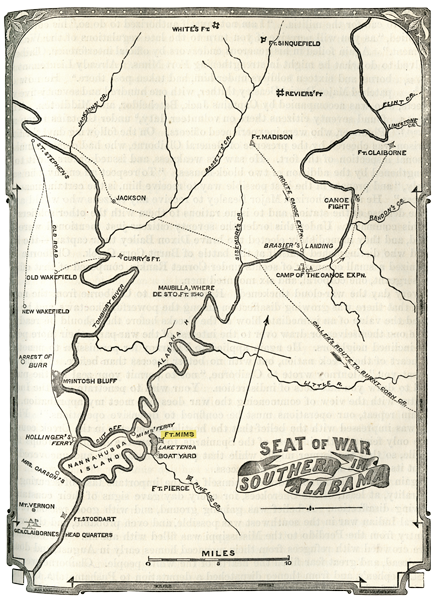 Map of Southern Alabama