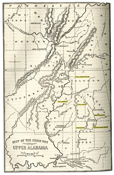 Map of Upper Alabama