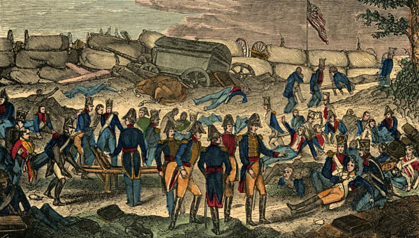 General Jackson Relieving the Wounded after the Battle