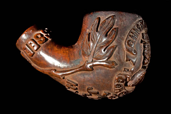 hand-carved pipe bowl