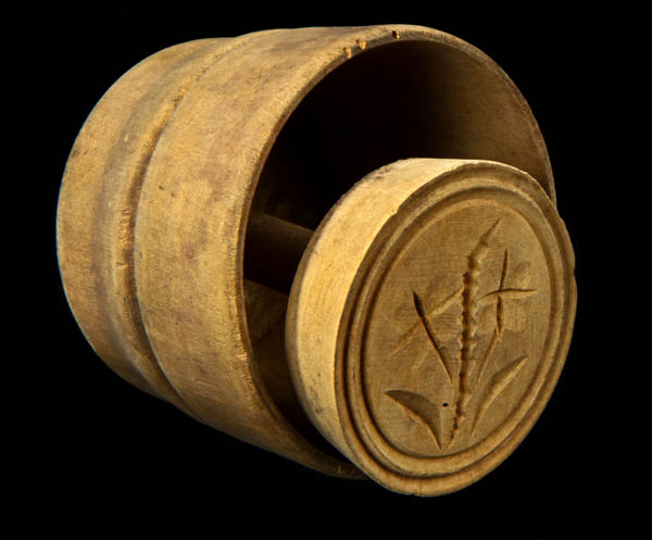 wooden butter stamp