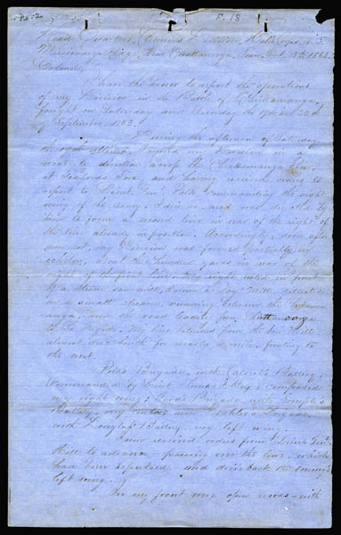 General Patrick R. Cleburne's report