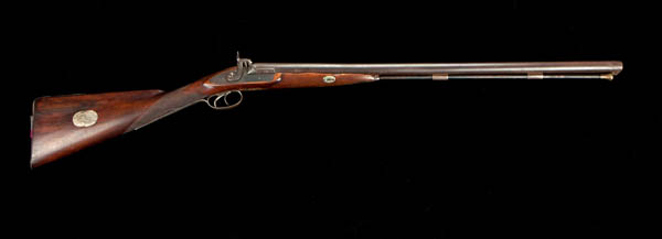 English-made double-barreled shotgun