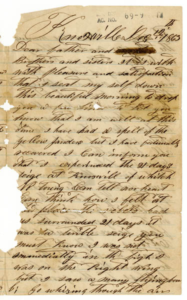 William H. Chapman letter, 12/19/1863