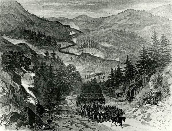 General Burnside's army occupying Cumberland Gap