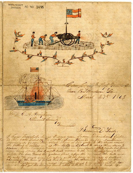 Letter from J. Wes Broom to Miss G. A. Brigham
