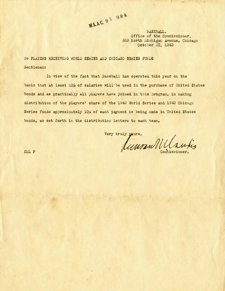 1942 World Series bonus (3)