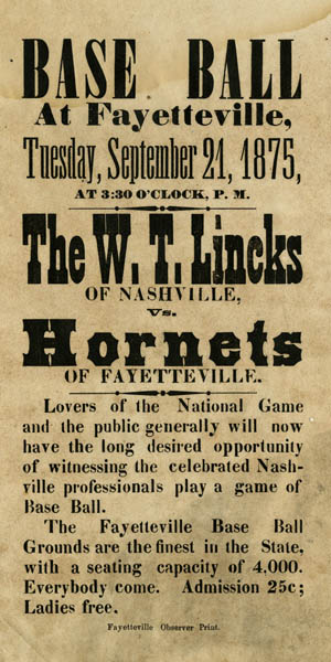 Base Ball at Fayetteville