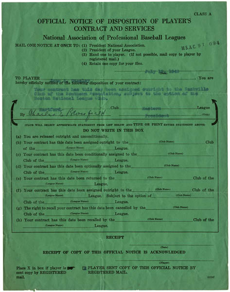 notice of trade