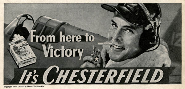 Chesterfield Cigarettes ad