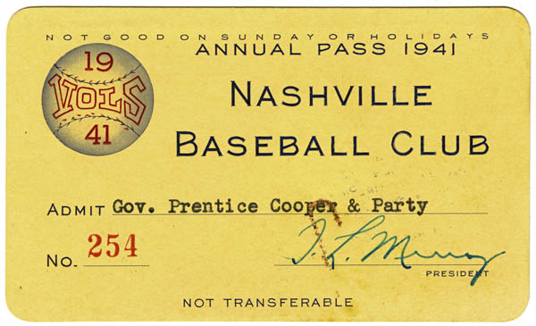 Nashville Vols season pass