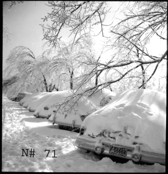 Snow-Laden Automobiles, Nashville, 1951