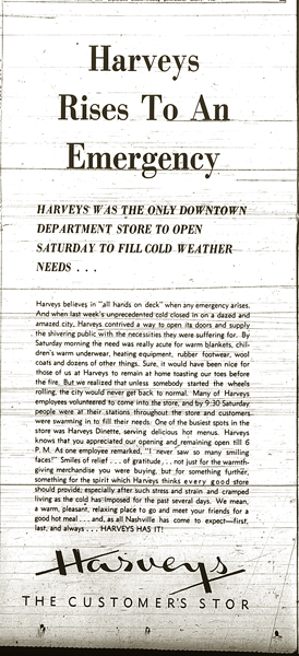 Harveys Ad, 1951