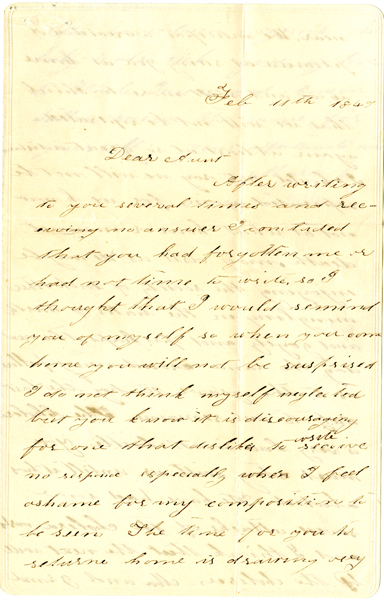 Cholera Letter, 1849