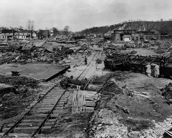 Emory River Flood, Harriman, ca. 1920s