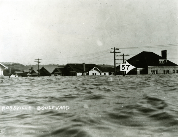 Tennessee River Flood, Chattanooga, 1917
