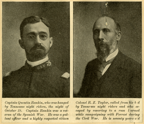 Captain Rankin and Colonel Taylor