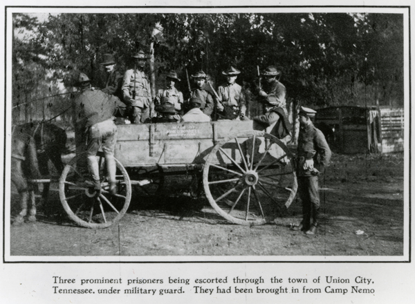 Prisoners being taken to trial