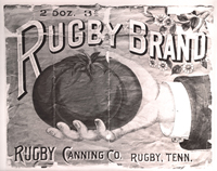 Rugby Canning Label,