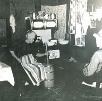 Photograph of the kitchen in the home of Mr. and Mrs. Holsten Wilson