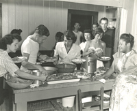 Serving up fried chicken cafeteria style