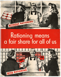 Rationing means a fair share for all of us World War II ration poster