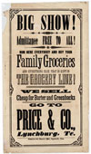 Big Show!, 1870, Library Broadside Collection 