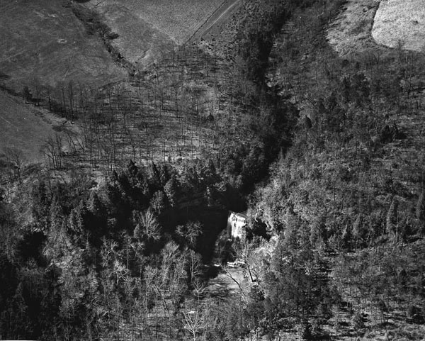 Aerial view of Fall Creek Falls State Park