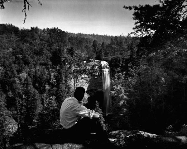 J. W. Wheeler viewing falls