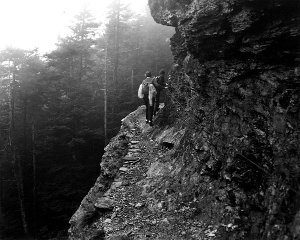 Hiking on the LeConte trail