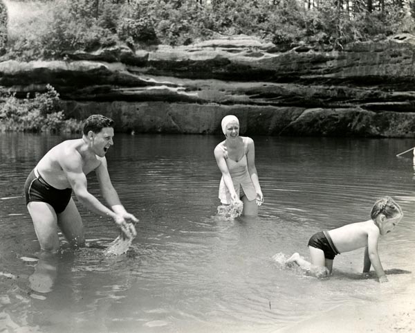 Gore family at Pickett State Park