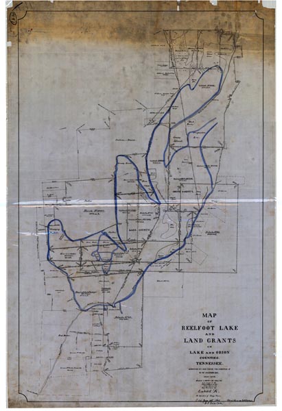 Map of Reelfoot Lake