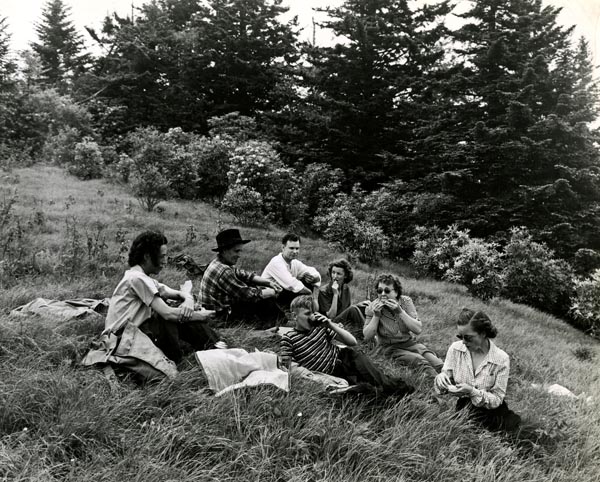 A picnic on Andrew's Bald