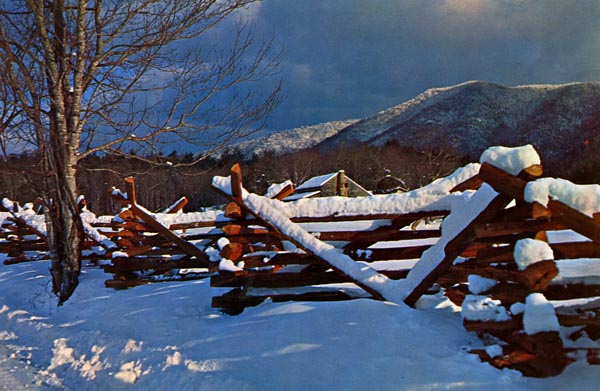 Snow in Cades Cove