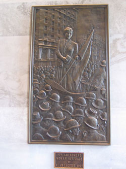 Woman Suffrage Memorial in the Tennessee Capitol, 2008, Photograph by William M. Thomas