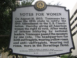 Suffrage Historical Marker, 2008, Photograph by William M. Thomas