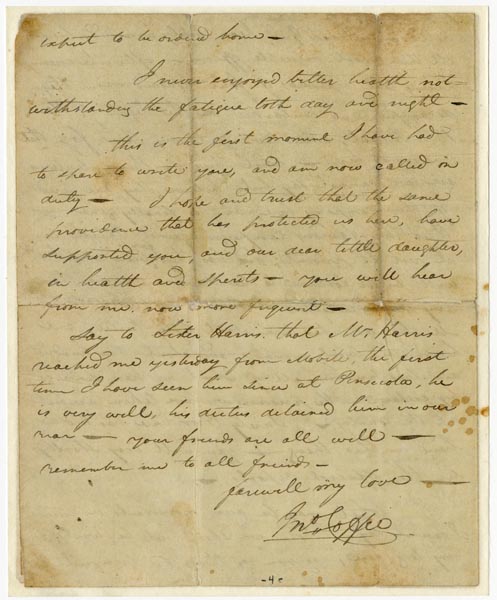 Coffee's letter