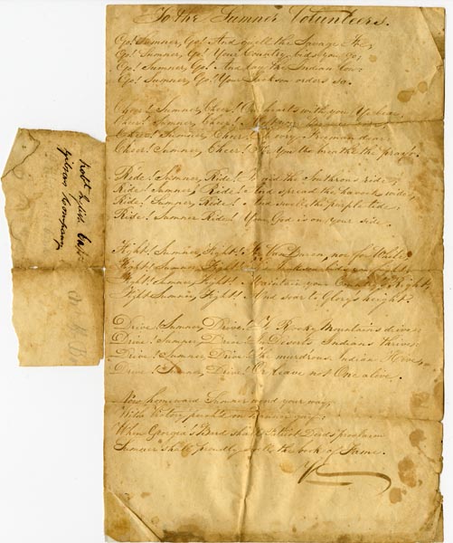 "To the Sumner Volunteers"