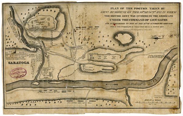Map of Battles of Saratoga