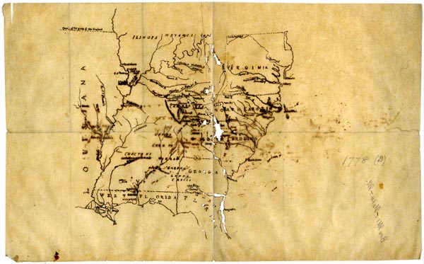 Map of southern U. S.