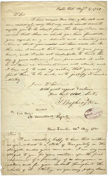 George Washington letter, 1780 [1]