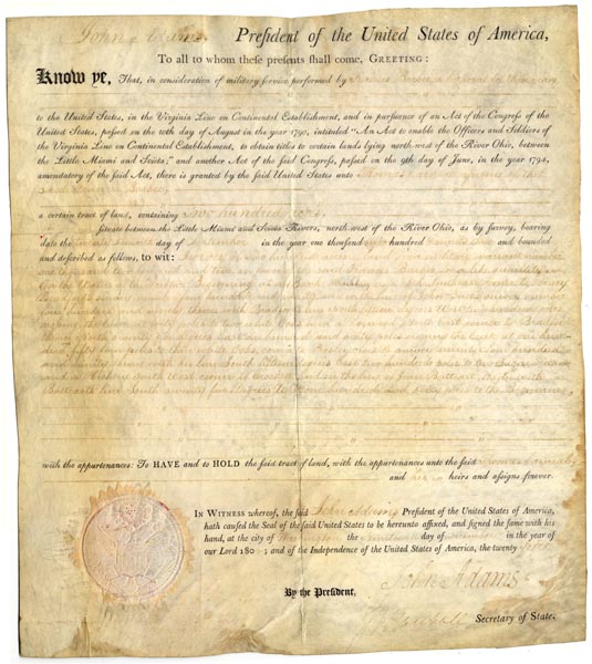 Revolutionary War Land Grant