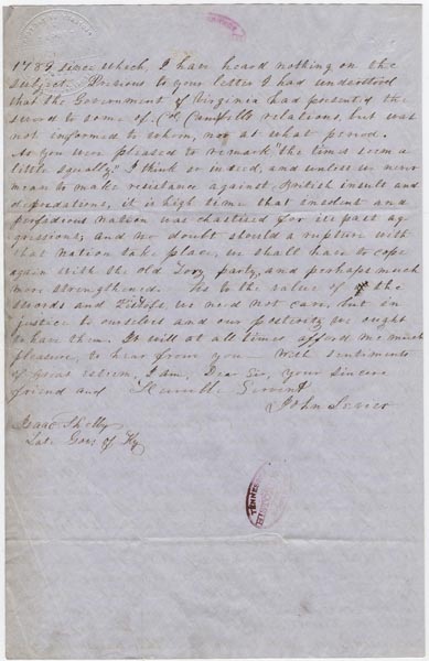 John Sevier letter, 1810 [2]