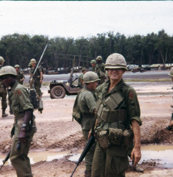 Members of the 1st Infantry Division