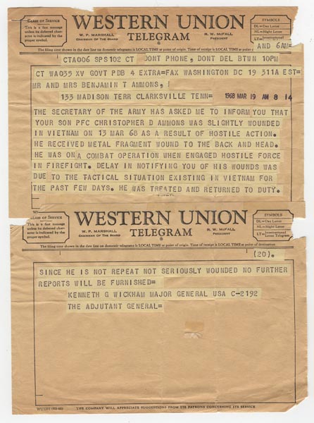 Ammons telegram