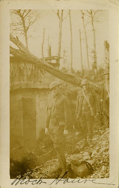 Captured German block house