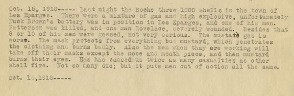 Maj. Frierson diary entry
